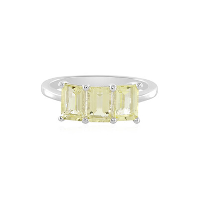 Anello in argento con Quarzo Limone