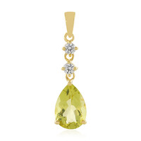 Ciondolo in argento con Quarzo Limone