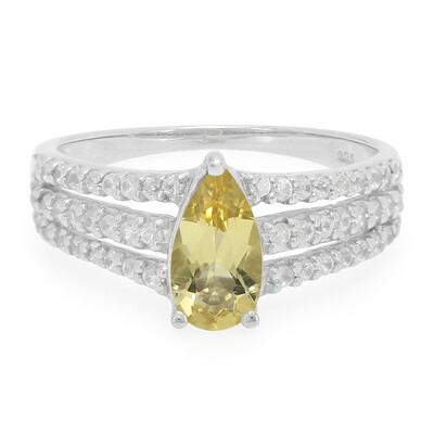 Anello in argento con Berillo Giallo