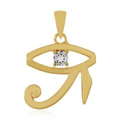 Ciondolo in argento con Topazio Bianco