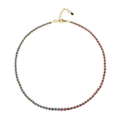 Collana in argento con Zaffiro Blu