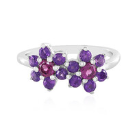 Anello in argento con Rodolite