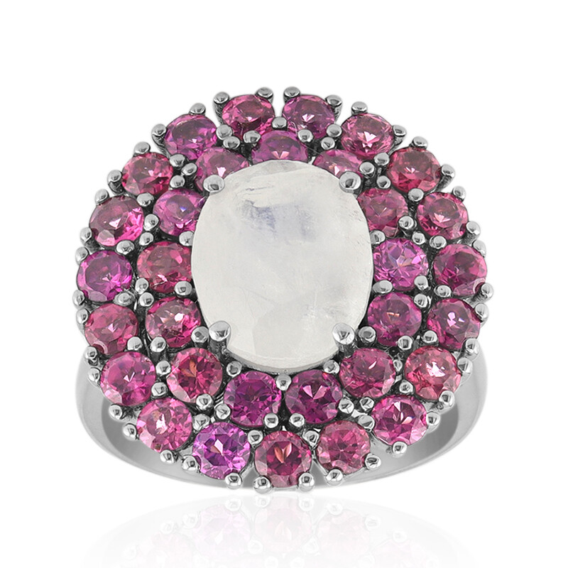 Ciondolo In Pietra Di Luna Arcobaleno: Gioiello Rotondo Fatto A - Foto 8