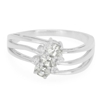 Anello in argento con Zaffiro Bianco