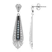 Orecchini in argento con Topazio Blu Londra