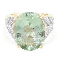 Anello in oro con Ametista Verde Rio Grande