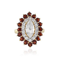Anello in argento con Quarzo Bianco