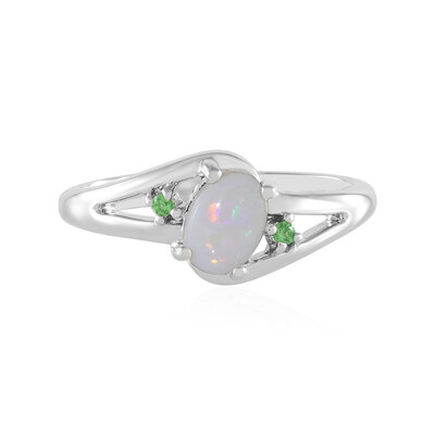 Anello in argento con Opale Australiano