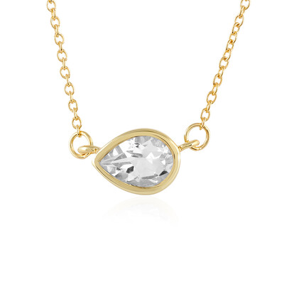 Collana in argento con Topazio Bianco