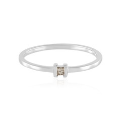 Anello in oro con Diamante Cioccolato I2