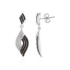 Orecchini in argento con Spinello Nero