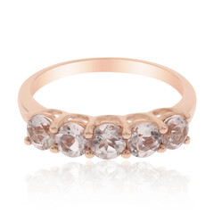 Anello in oro con Morganite AAA