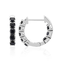 Orecchini in argento con Zaffiro Nero