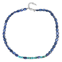Collana in argento con Cianite del Nepal
