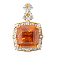 Ciondolo in oro con Sfalerite (AMAYANI)