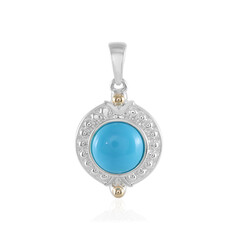 Ciondolo in argento con Turchese Sleeping Beauty (Granulieren)