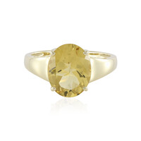 Anello in oro con Berillo Dorato