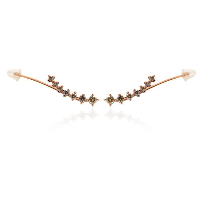 Orecchini in oro con Diamante Rose de France SI1 di Argyle (Annette)
