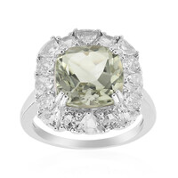 Anello in argento con Ametista Verde