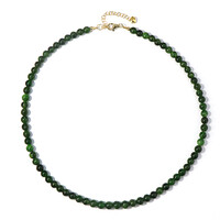 Collana in argento con Diopside Russo