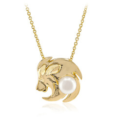 Collana in argento con Perla d'Acqua Dolce Bianca