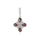 Ciondolo in argento con Zircone Mogano