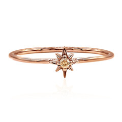 Anello in oro con Diamante Rose de France SI1 di Argyle
