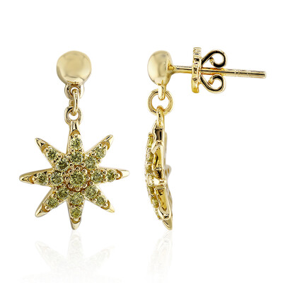 Orecchini in oro con Diamante Giallo VS1 (Annette)