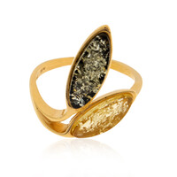 Anello in argento con Ambra Baltica