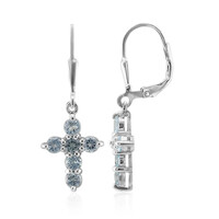 Orecchini in argento con Topazio Blu Cielo