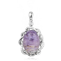 Ciondolo in argento con Fluorite opalizzata