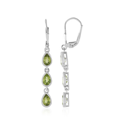 Orecchini in argento con Peridoto
