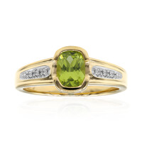 Anello in oro con Peridoto Arizona (Amanda Adkins)
