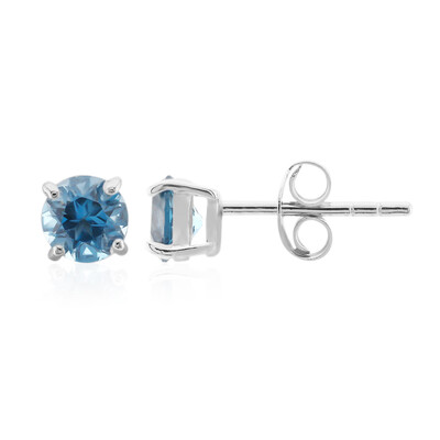 Orecchini in argento con Topazio Blu Londra