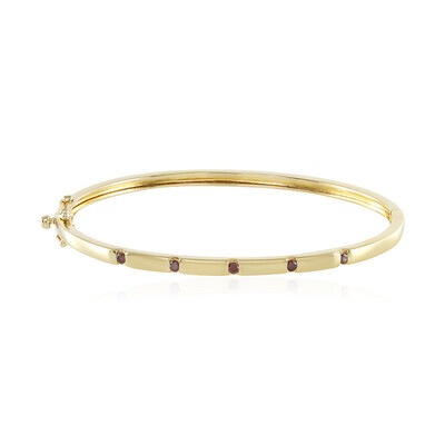 Bracciale in argento con Diamante Rosso I2