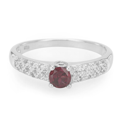 Anello in argento con Rodolite Brasiliana
