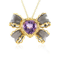 Collana in argento con Ametista Rose de France (Gems en Vogue)