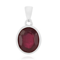 Ciondolo in argento con Rubino del Madagascar