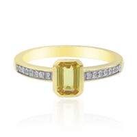 Anello in oro con Zaffiro Giallo Ban Ka Cha