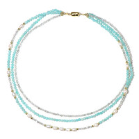 Collana in argento con Labradorite (Riya)