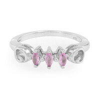 Anello da uomo in argento con Zaffiro Ceylon Rosa