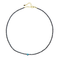 Collana in argento con Ematite Blu