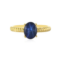 Anello in argento con Zaffiro Stellato Blu