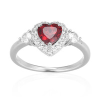 Anello in argento con Rodolite