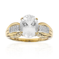 Anello in oro con Quarzo Herkimer (Amanda Adkins)