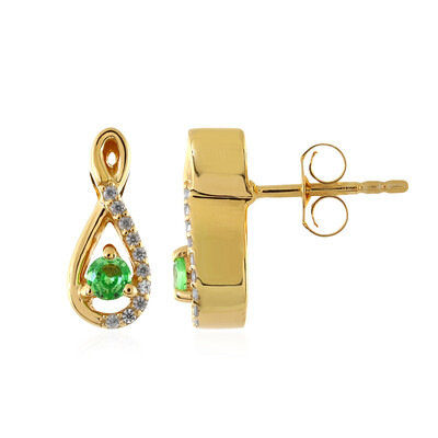 Orecchini in argento con Tsavorite