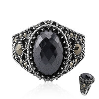Anello in argento con Ematite Nera (Annette classic)