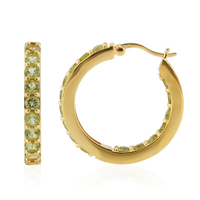 Orecchini in argento con Peridoto della Birmania