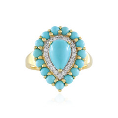 Anello in argento con Turchese Sleeping Beauty (Faszination Türkis)