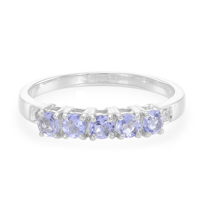 Anello in argento con Iolite del Madagascar